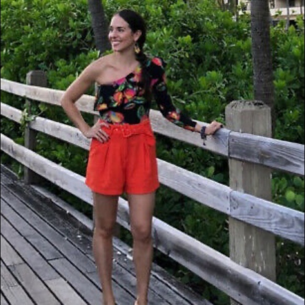 Farm Rio one shoulder cashew body suit - Picture 2 of 3